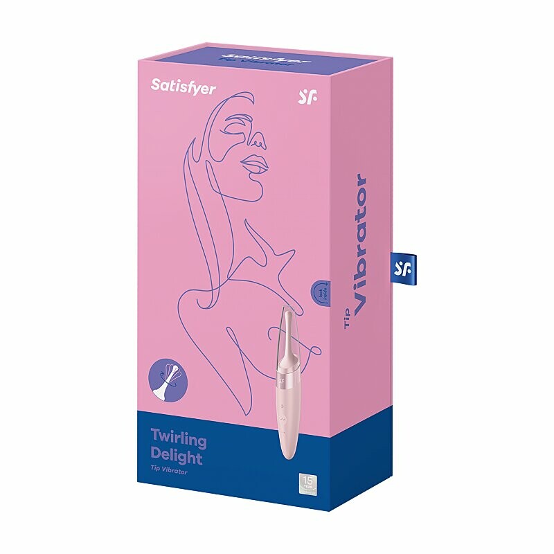Вібратор для клітора Satisfyer Twirling Delight точкова стимуляція, рожевий, 16.8 х 3 см - Изображение 1