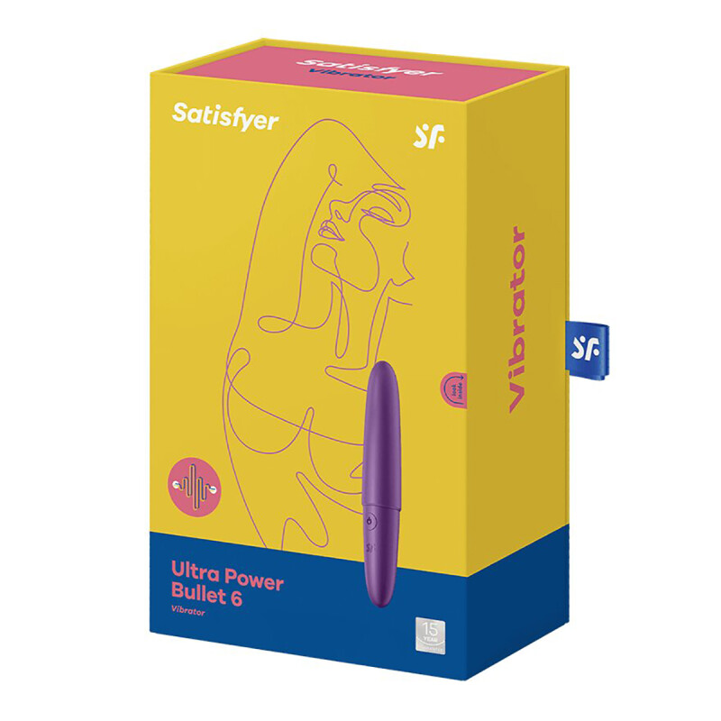 Віброкуля багатошвидкісна Satisfyer Ultra Power Bullet 6 фіолетова, 12.7 х 2.2 см - Изображение 1