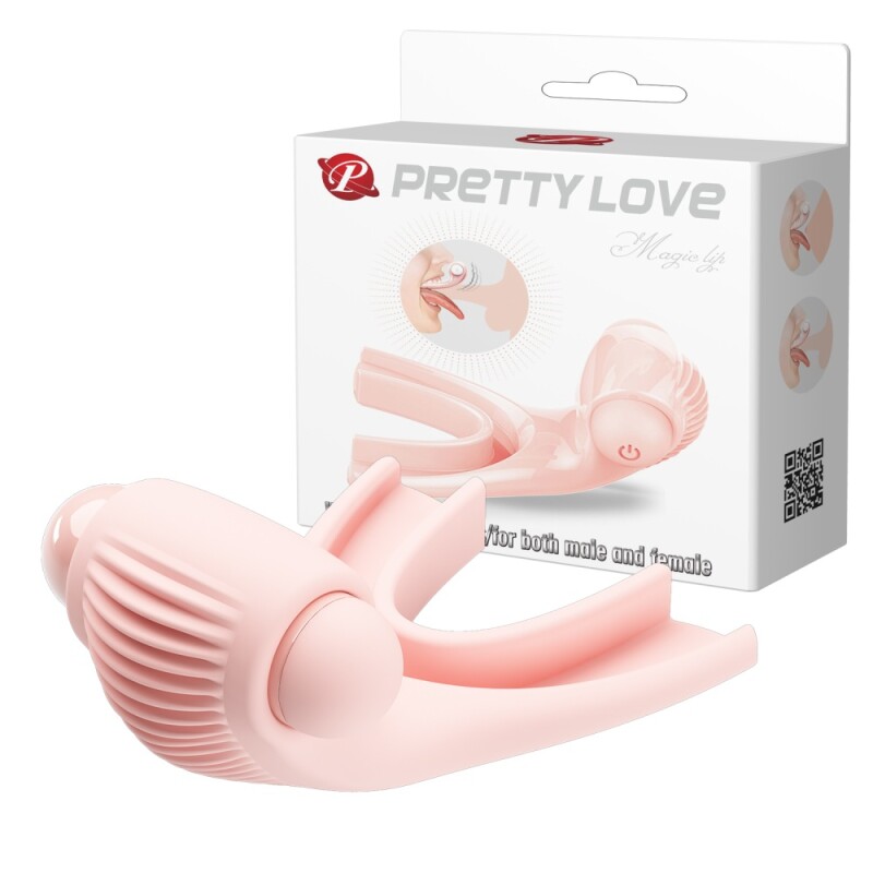 Вібратор для оральних ласк Pretty Love Elsa, рожевий, 7.5 х 5.3 см