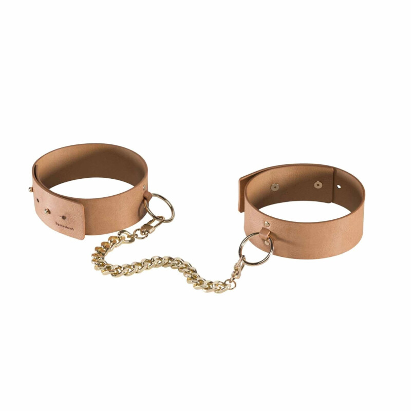 Нашийник подвійний з ланцюжком MAZE Bijoux Indiscrets бежевий, OS