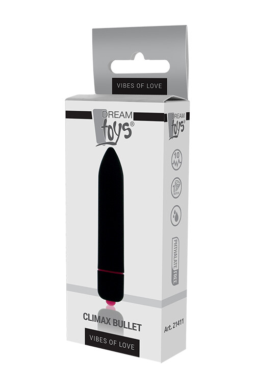 Віброкуля Dream Toys Essentials чорна, 8.5 х 1.5 см - Зображення 1