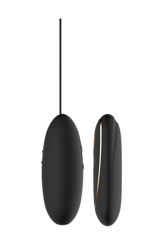 Віброяйце Dream Toys Elize Elite з пультом, чорне, 8 х 3 см - Изображение 2