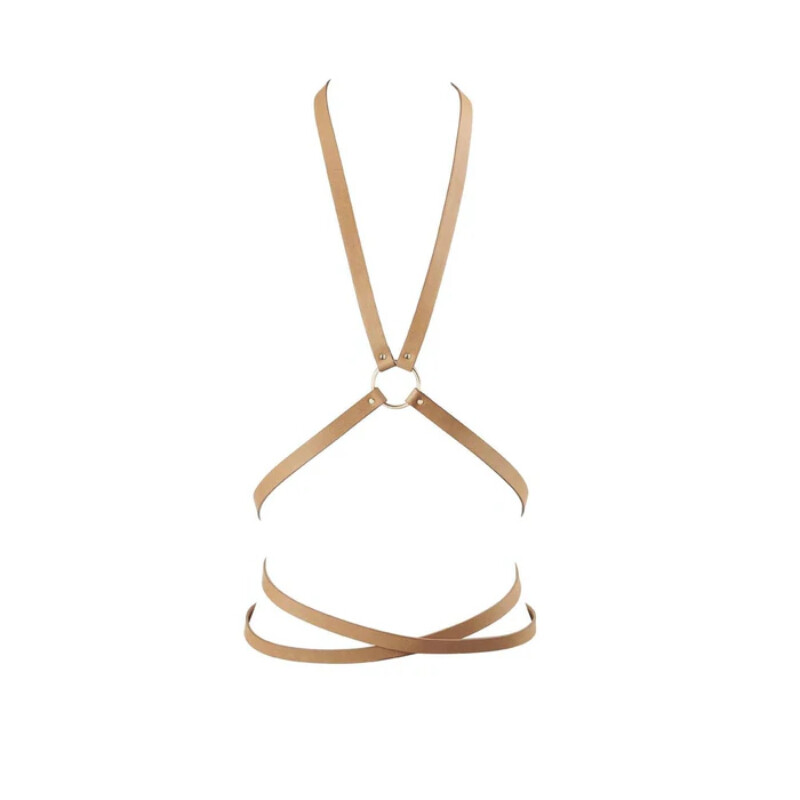 Портупея на груди з акцентом на талії MAZE Bijoux Indiscrets бежева, OS - Изображение 3