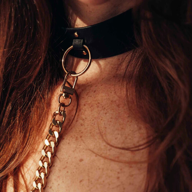 Нашийник з повідцем Maze від Bijoux Indiscrets, чорного кольору - Зображення 5