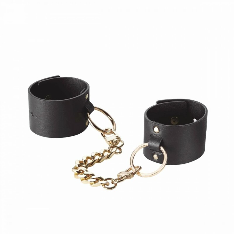 Наручники широкі MAZE Bijoux Indiscret з ланцюгом - Зображення 1