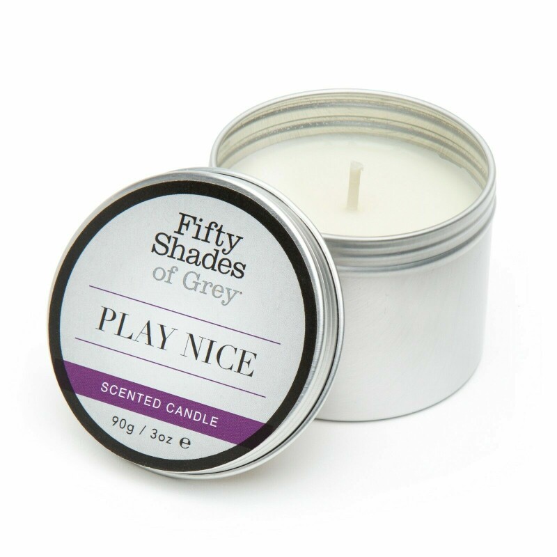 Ароматична свічка Fifty Shades of Gray, 90 г, Play Nice Vanilla Candle з ароматом ванілі