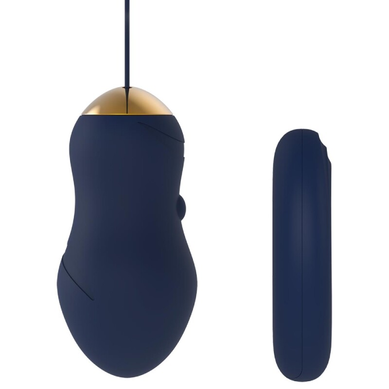 Віброяйце Dream Toys Apollo з пультом, синє, 14 х 3.5 см - Изображение 8