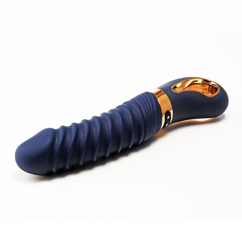 Вібратор для точки G Dream Toys Nereos з підігрівом, синій, 23 х 4 см - Зображення 9