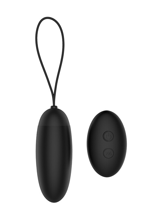 Віброяйце з бездротовим пультом керування DUSKY PLEASER BLACK
