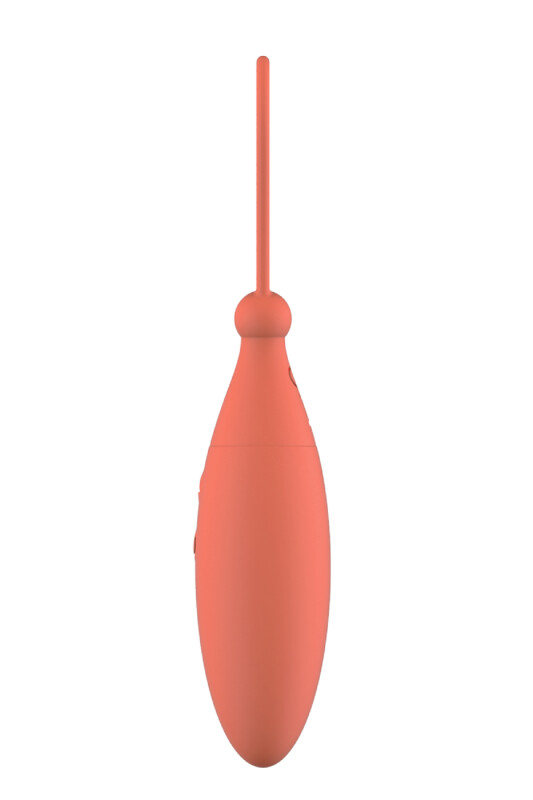 Віброяйце з дистанційним керуванням Dream Toys коралове, 15.5 х 3 см - Изображение 4