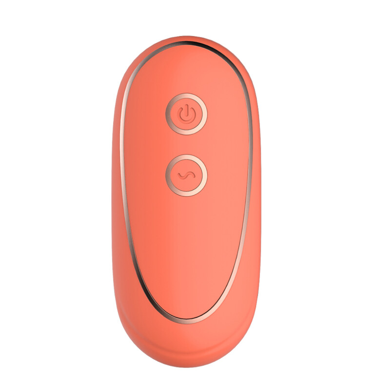 Віброяйце з дистанційним керуванням Dream Toys коралове, 15.5 х 3 см - Изображение 5