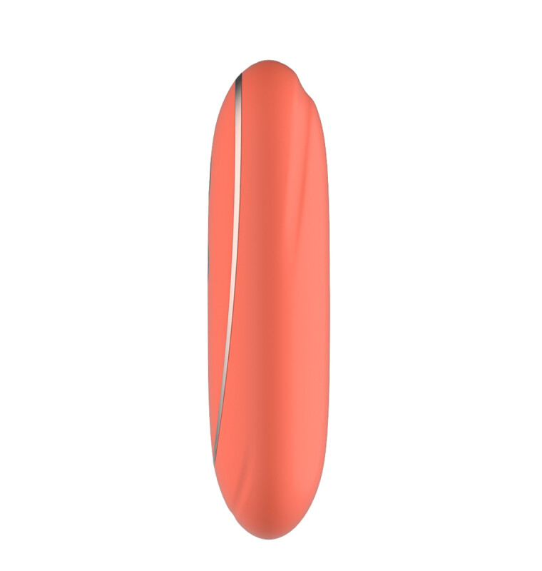 Віброяйце з дистанційним керуванням Dream Toys коралове, 15.5 х 3 см - Изображение 6