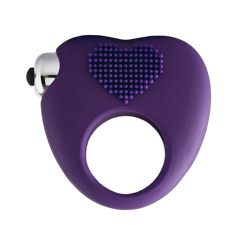 Ерекційне кільце з вібрацією Dream Toys FLIRTS COCKRING PURPLE