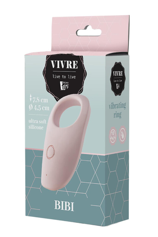 Вібро-ерекційне кільце Dream Toys Bibi рожеве, 7.8 х 4.5 см - Изображение 1