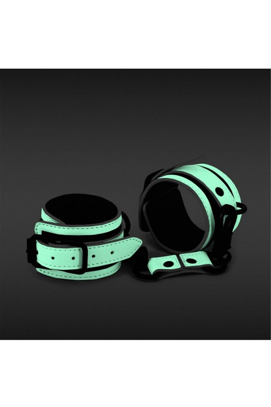 Наручники що світяться у темряві NS Novelties GLO BONDAGE WRIST CUFF - Зображення 2
