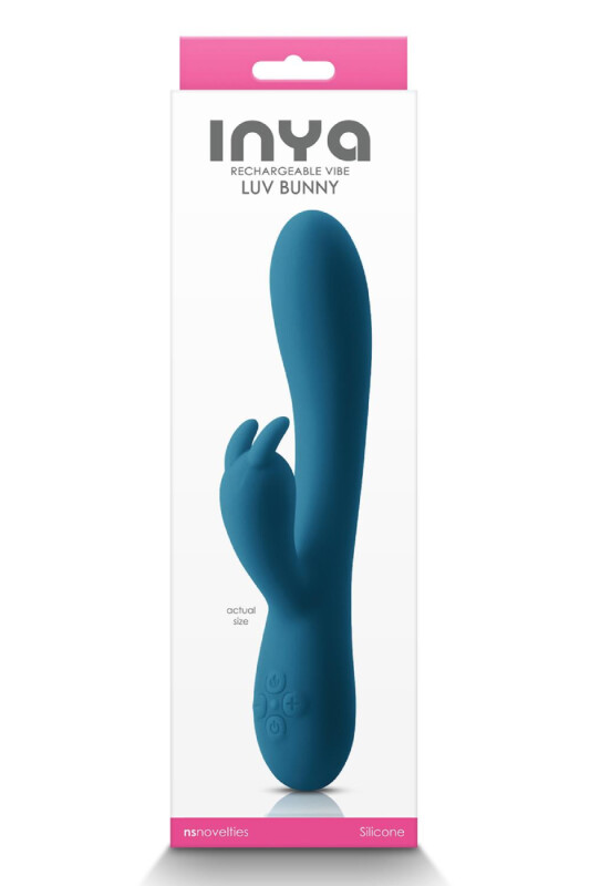 Вібратор-кролик NS Novelties синій, 20.2 х 3.6 см - Зображення 1