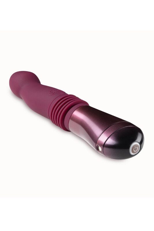 Вібратор із фрикціями Blush бордовий, 25.4 х 4.4 см - Зображення 5