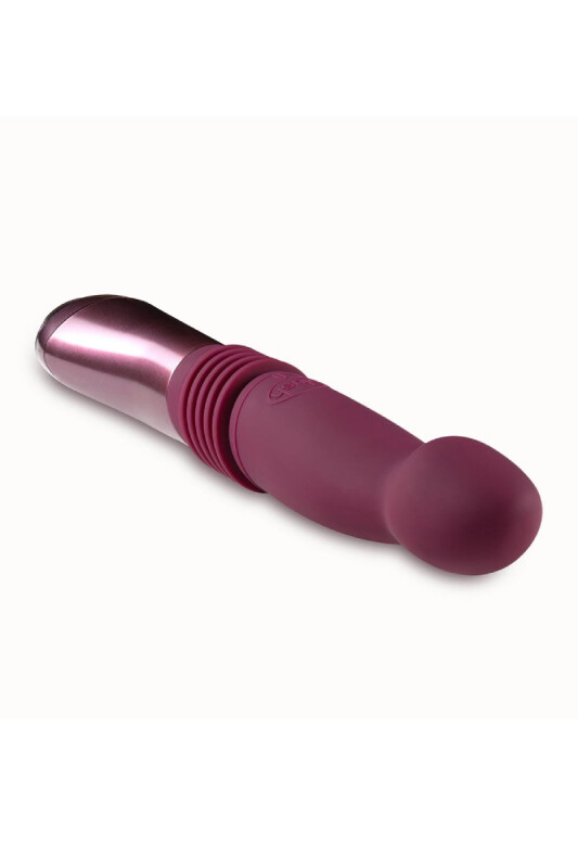 Вібратор із фрикціями Blush бордовий, 25.4 х 4.4 см - Зображення 6