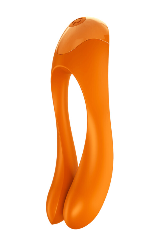 Вібратор на палець Satisfyer Candy Cane помаранчевий, 12 х 3.5 см