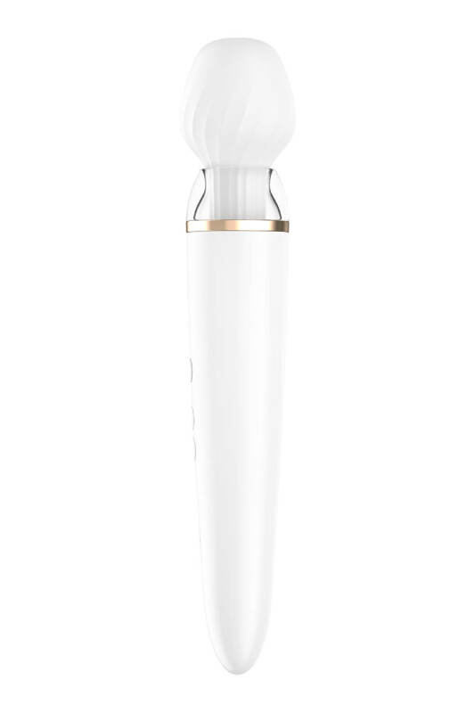Вібратор-мікрофон Satisfyer Double Wand-er з додатком, білий, 27 х 5.5 см - Зображення 8