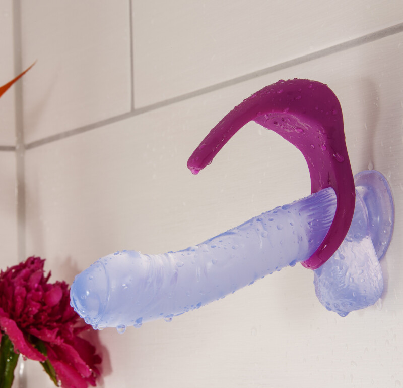 Ерекційне віброкільце STRubber фіолетове, 13 х 4.5 см - Зображення 3