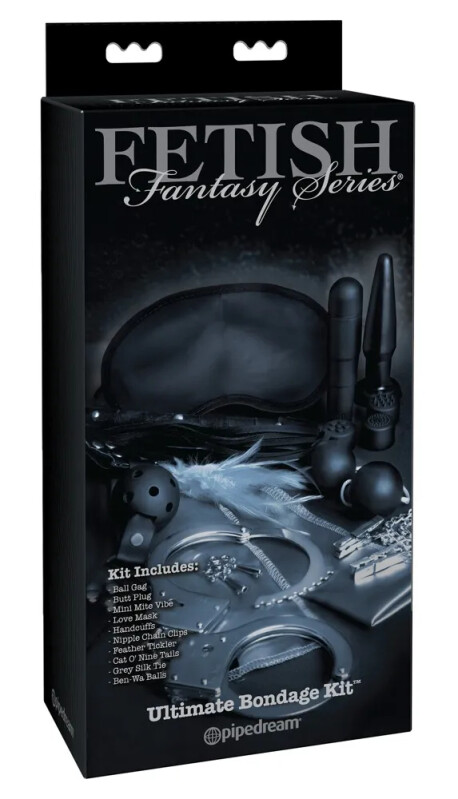 Набір для БДСМ Pipedream Fetish Fantasy, 10 предметів, чорний