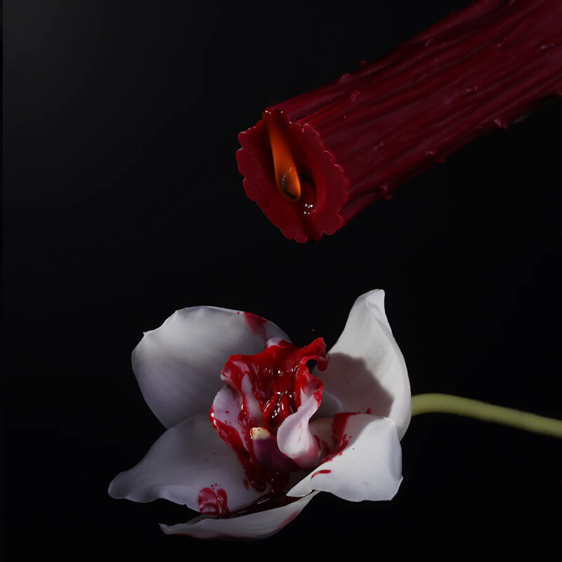 Свічка низькотемпературна UPKO Burning Thorn, червона, 158 г - Зображення 2