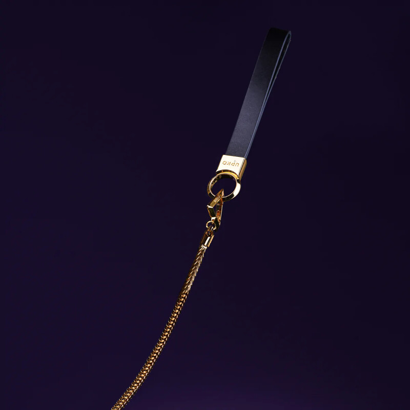 Повідець з італійською шкірою UPKO Moist Eyes Leash, 63 см