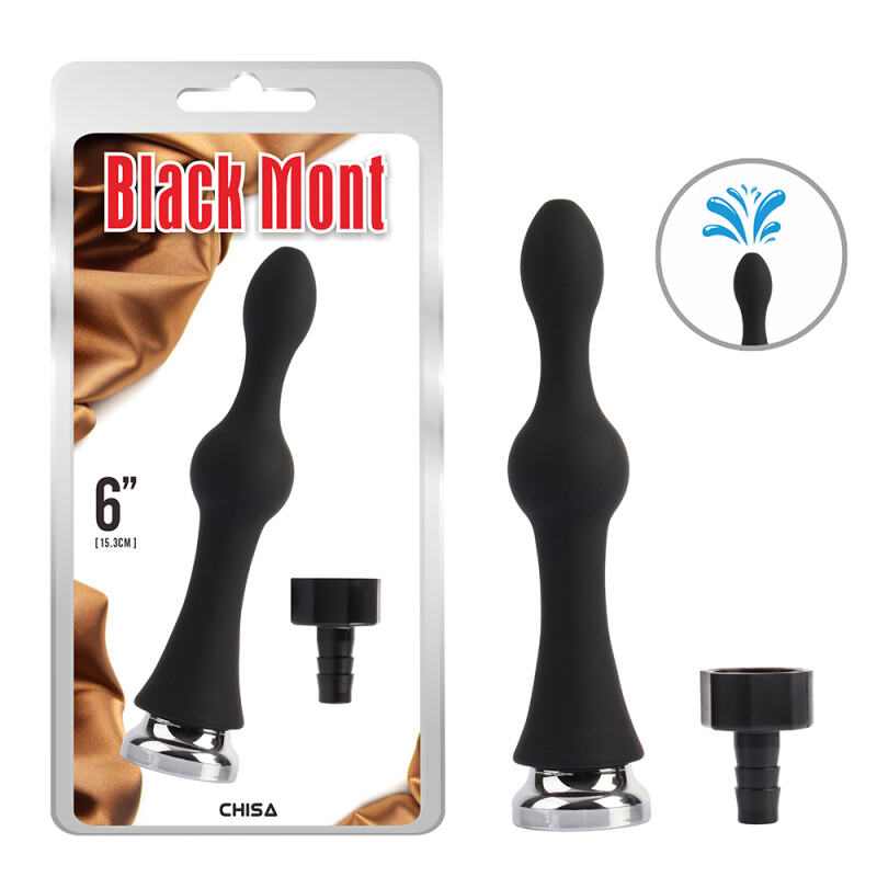Насадка для анального душу Chisa Black Mont чорна, 15 х 3.5 см - Зображення 5