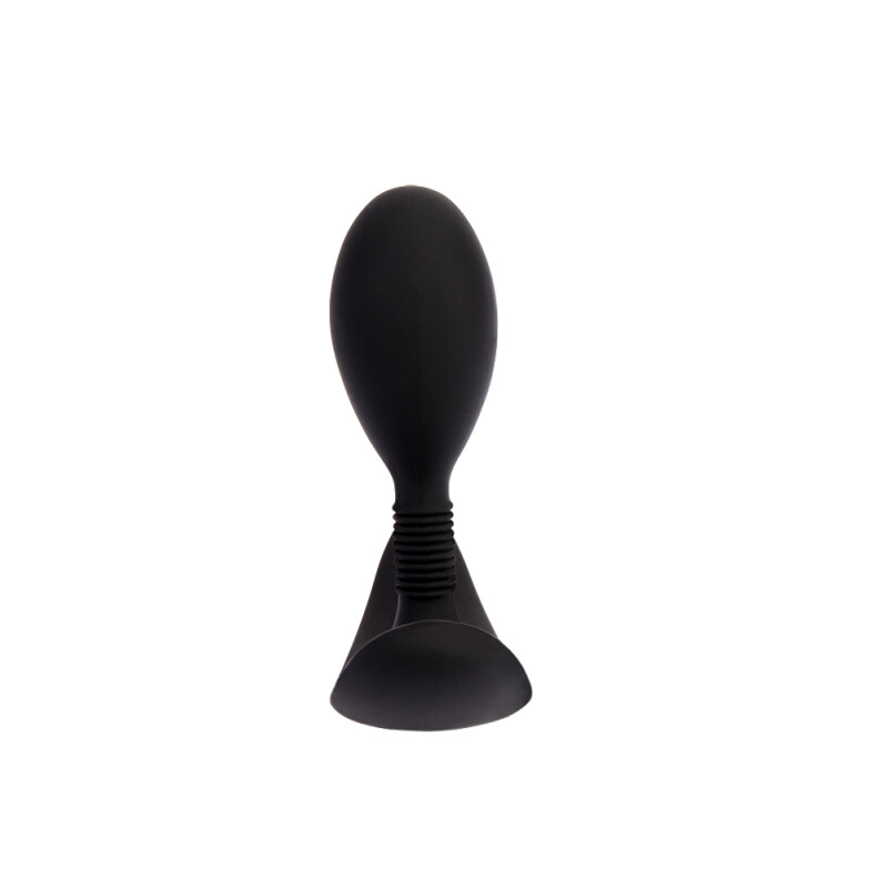 Анальна пробка з рельєфною ніжкою Chisa Black Mont чорна, 8.6 х 2.7 см - Изображение 4