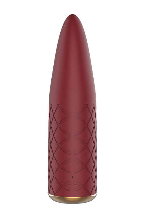 Мінівібратор Dream Toys Romance з рельєфною поверхнею бордовий, 11 х 4 см - Зображення 2