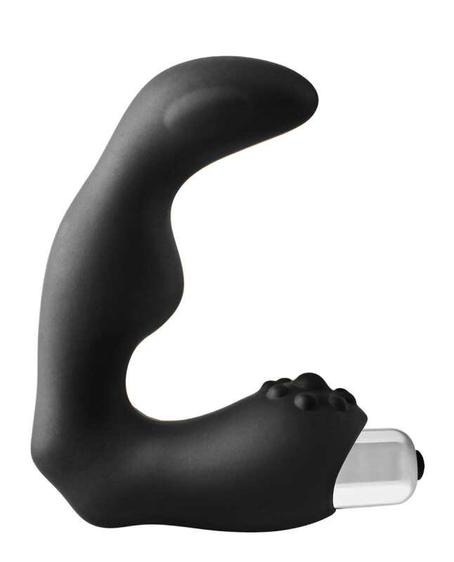 Вібромасажер простати Dream Toys Fantasstic рельєфний, чорний, 11.3 х 3.3 см - Зображення 2