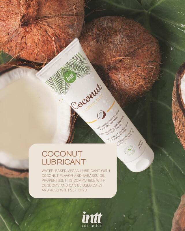 Лубрикант Intt Coconut (Vegan), 100 мл, на водній основі, з ароматом кокосу - Изображение 5