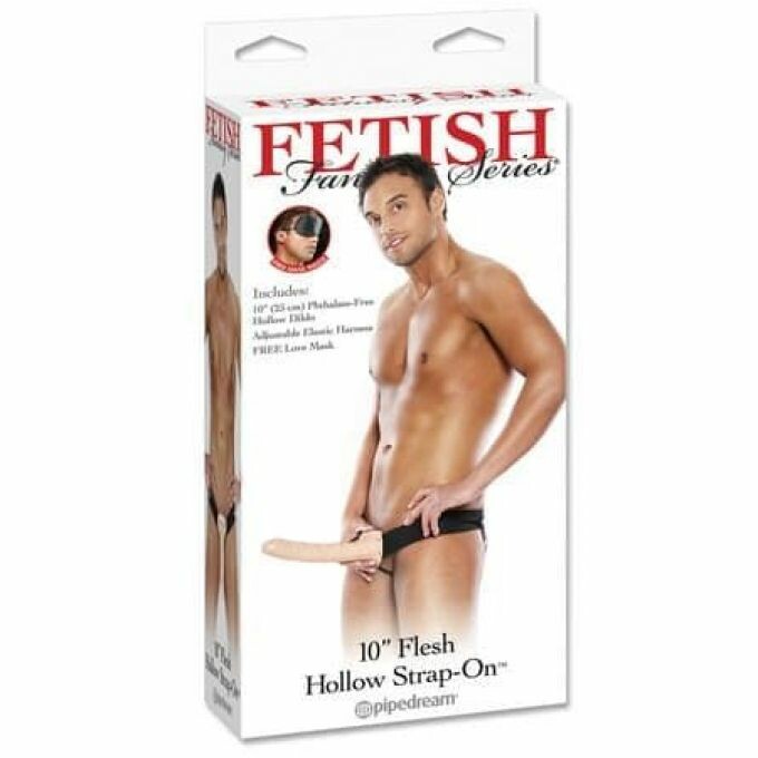 Фалопротез реалістичний Pipedream Fetish Fantasy на трусиках, бежевий, 25 х 4.3 см
