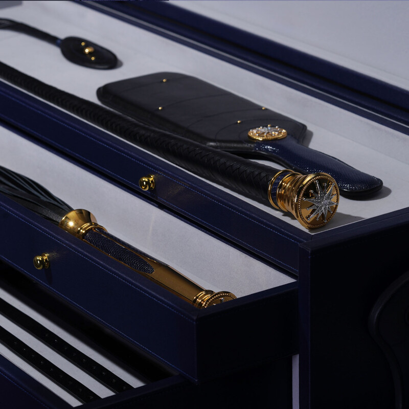 Валіза БДСМ UPKO Black Label Deluxe Kit з розкішними девайсами з італійської шкіри - Зображення 2