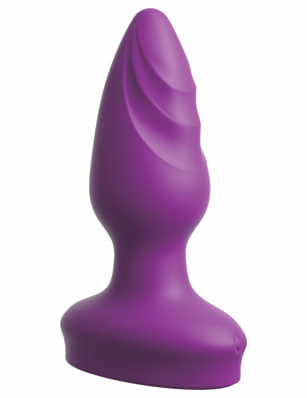 Анальна пробка з вібрацією Pipedream 3Some Wall Banger Plug, фіолетова, 12 х 3.8 см - Изображение 3