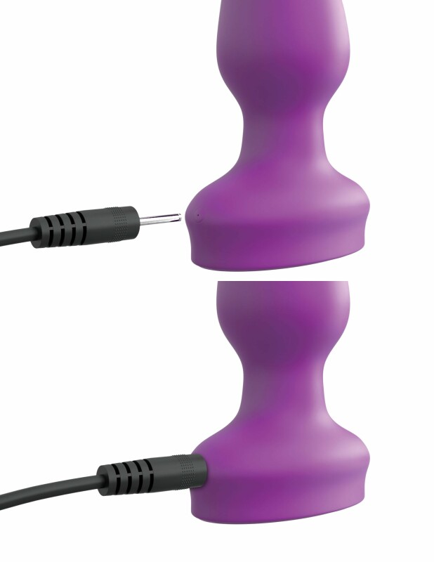 Анальна пробка з вібрацією Pipedream 3Some Wall Banger Plug, фіолетова, 12 х 3.8 см - Изображение 9