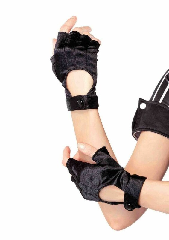 Рукавички Leg Avenue Fingerless Motercycle Gloves чорні, O/S - Зображення 2