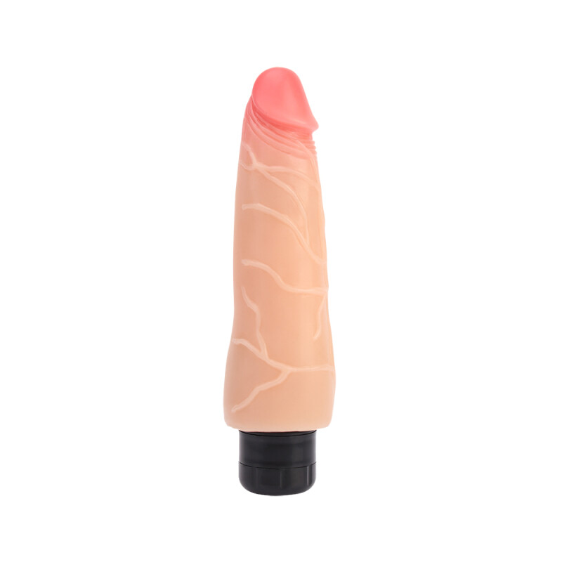 Вібратор реалістичний великий Сhisa Basix Dildo, бежевий, 21.5 см х 5.7 см - Изображение 1