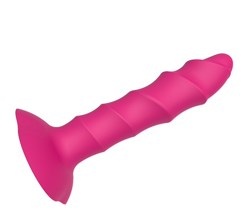 Анальна пробка рельєфна Dream Toys на присосці, рожева, 17 х 3.2 см - Изображение 2