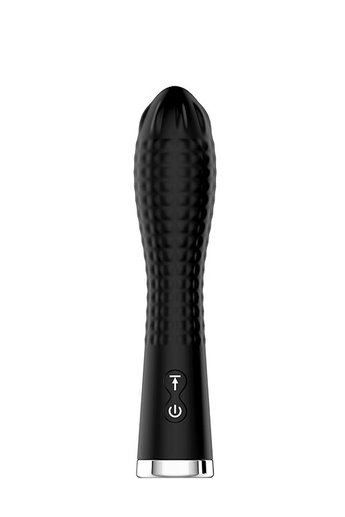 Вібратор Dream Toys Midnight Magic із ротацією на кінчику, чорний, 12.5 х 4 см