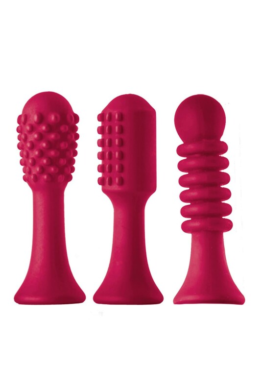 Вібратор для клітора Dream Toys Sparkling Verona з насадками, рожевий, 18.5 х 3.5 см - Изображение 3