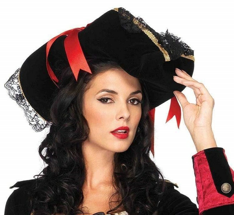 Капелюх пірата жіночий Swashbuckler Pirate Hat від Leg Avenue, чорний - Изображение 3