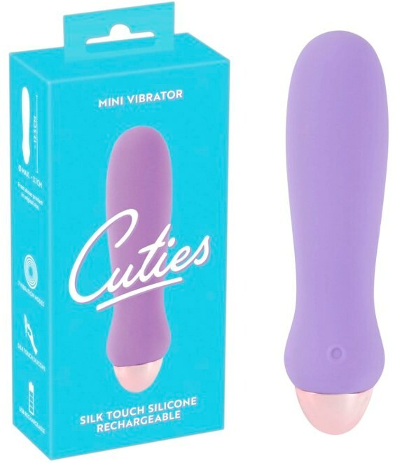 Міні-вібратор Cuties фіолетовий, 12.5 х 3.1 см - Зображення 6