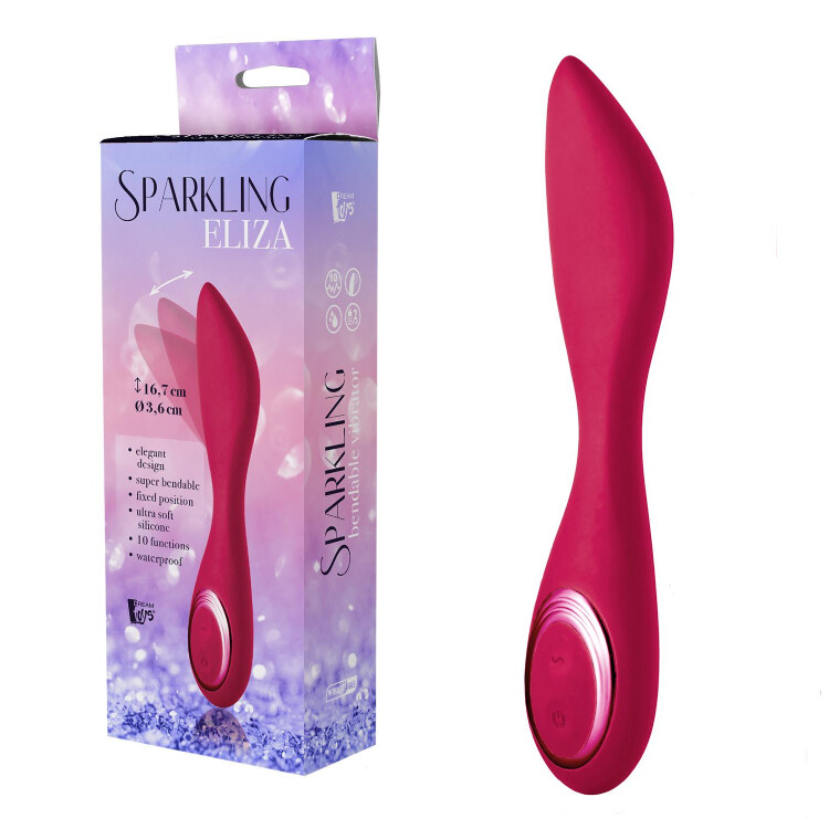 Вібратор універсальний Sparkling Eliza від Dream Toys, рожевий, 17 х 3.5 см - Изображение 2