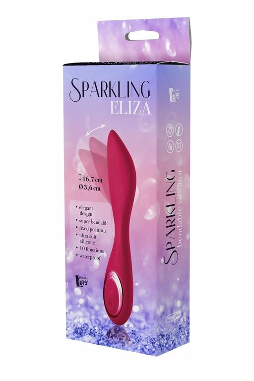 Вібратор універсальний Sparkling Eliza від Dream Toys, рожевий, 17 х 3.5 см - Изображение 1
