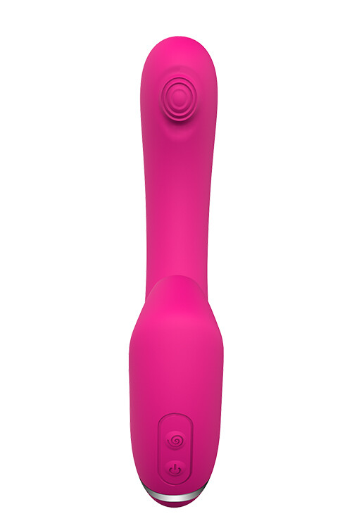 Вібратор для точки G з вакуумною стимуляцією клітора Dream Toys рожевий, 21 х 3.8 см - Изображение 3