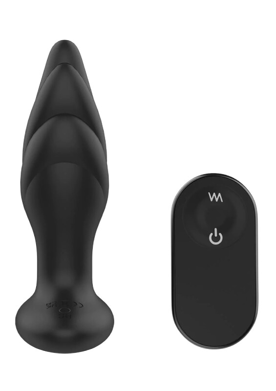 Анальний вібратор Dreamtoys Dark Desires з пультом, чорний, 14 х 4 см - Зображення 2