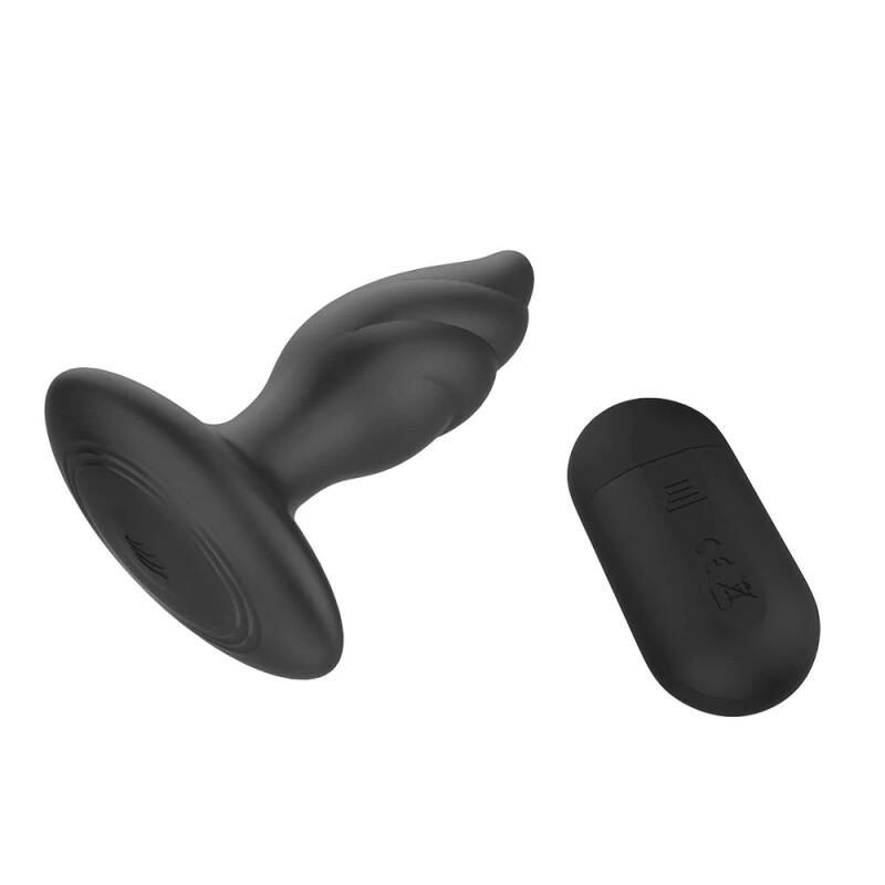 Анальний вібратор Dreamtoys Dark Desires з пультом, чорний, 14 х 4 см - Зображення 3