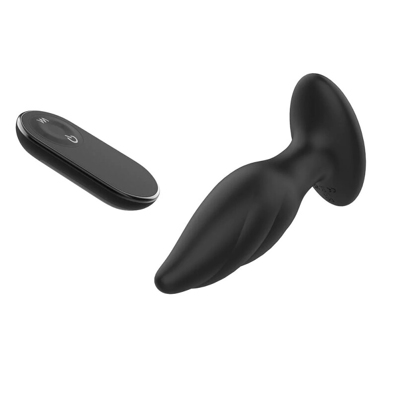 Анальний вібратор Dreamtoys Dark Desires з пультом, чорний, 14 х 4 см - Зображення 4
